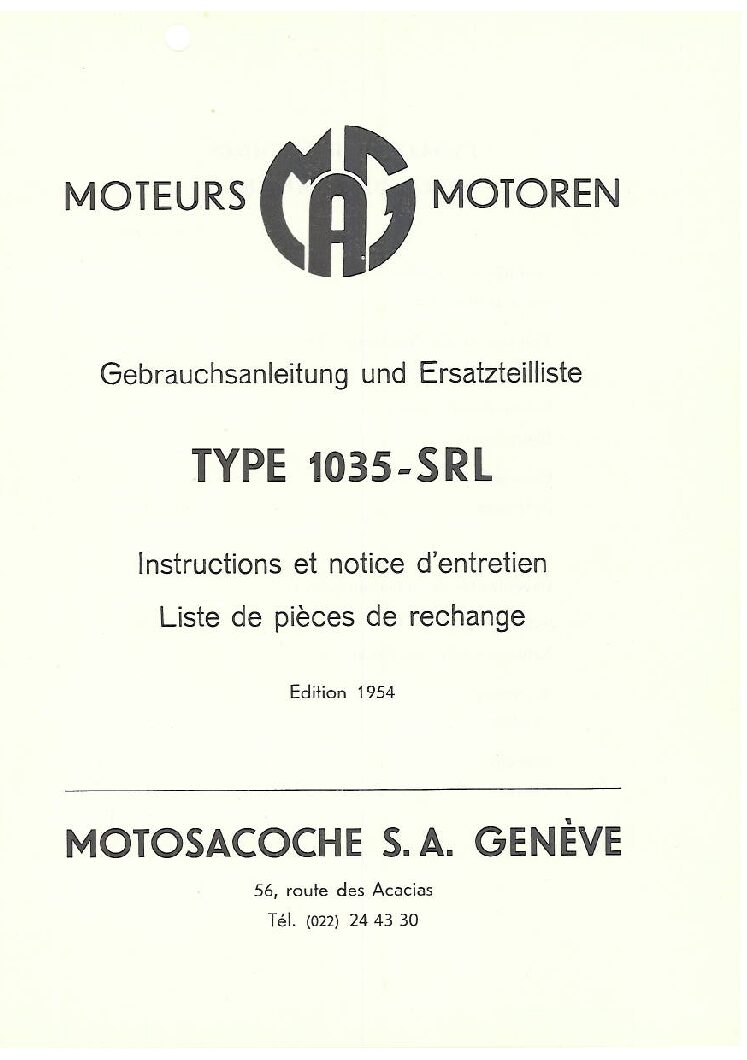 Mag 1032 Srl – Manuel d&rsquo;utilisation